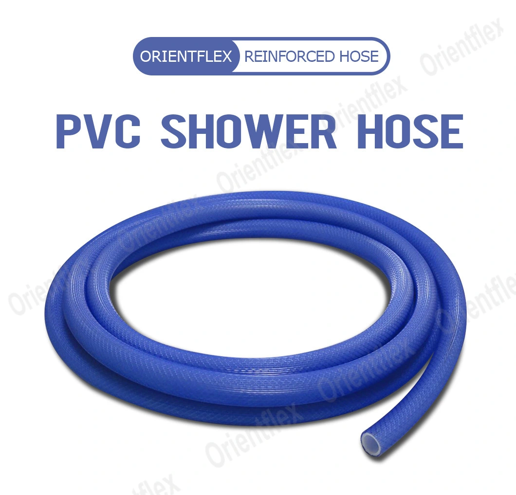 Short Easy Clean White Shower Hose Replacement 1 Meter