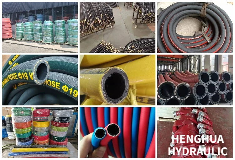 Super Long Service Life Industrial Hydraulic High Pressure Braided Air Oil Water PVC Garden Excavator Rubber Hose Pipe Assembly Flexible 4sh 4sp Hydraulic Hose