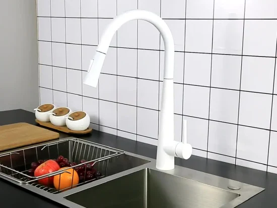 Grifo mezclador de fregadero de cocina con Sensor de acero inoxidable 304 de magnetización por inducción de un solo orificio