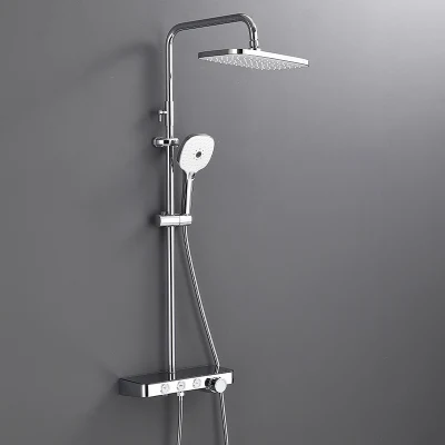 Juego de mezclador de grifo de ducha de bañera de acero inoxidable 304 de montaje en pared oculto de estilo moderno